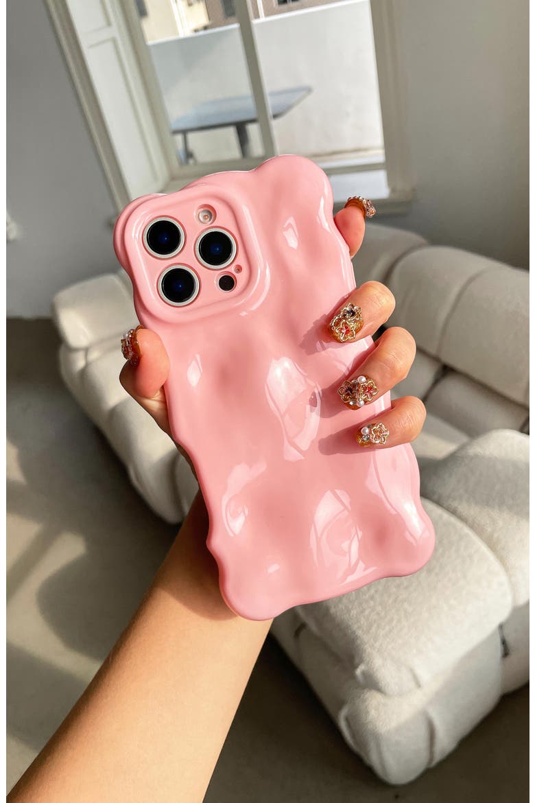 Bubbles iPhone 16 Pro Max Case, Alternate, color, BABY PINK