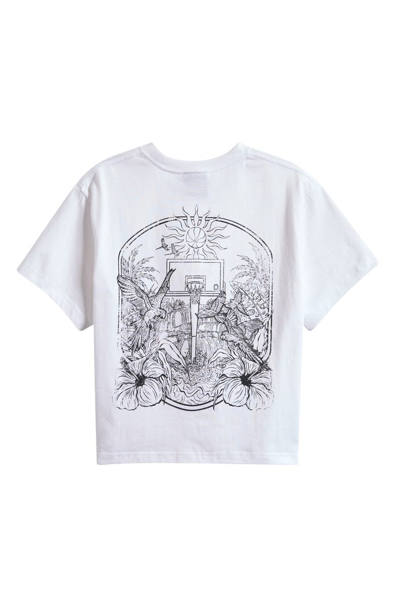 OVERTIME Kids' Summer Graphic T-Shirt, Alternate, color, White