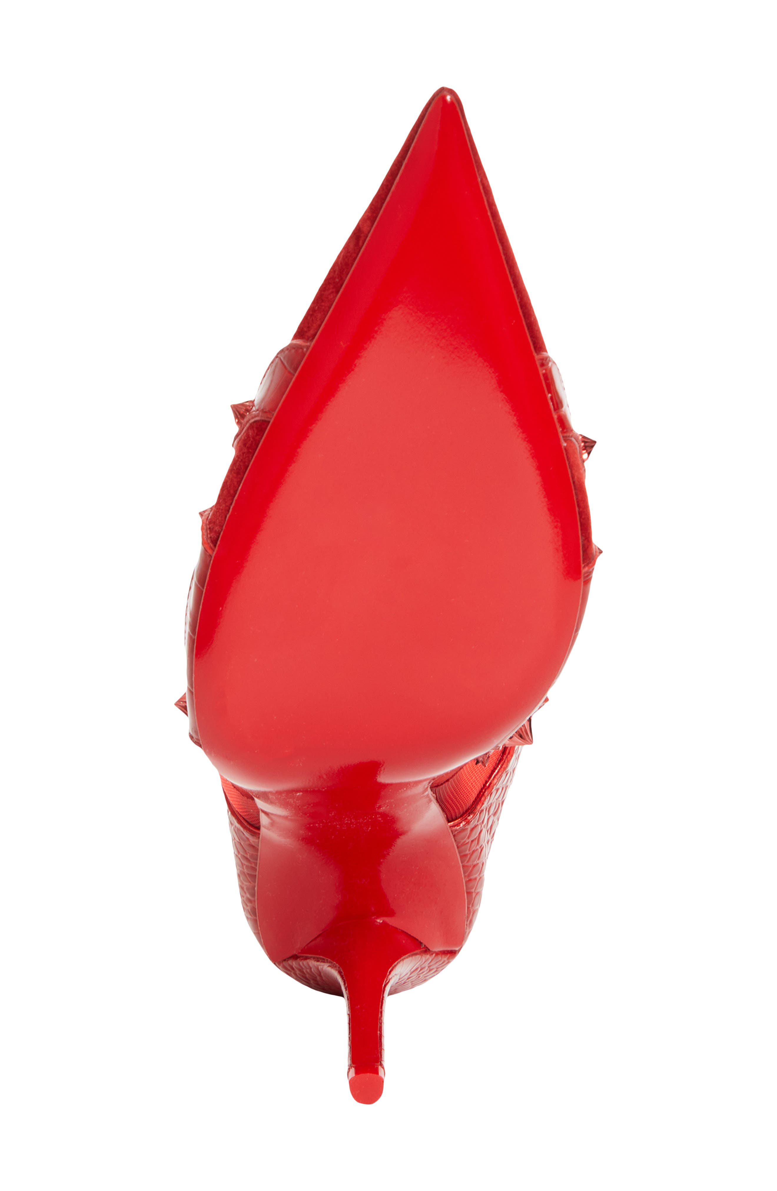 Christian Louboutin Mulatiag Studded Pointed Toe Mule, Alternate, color, Loubi