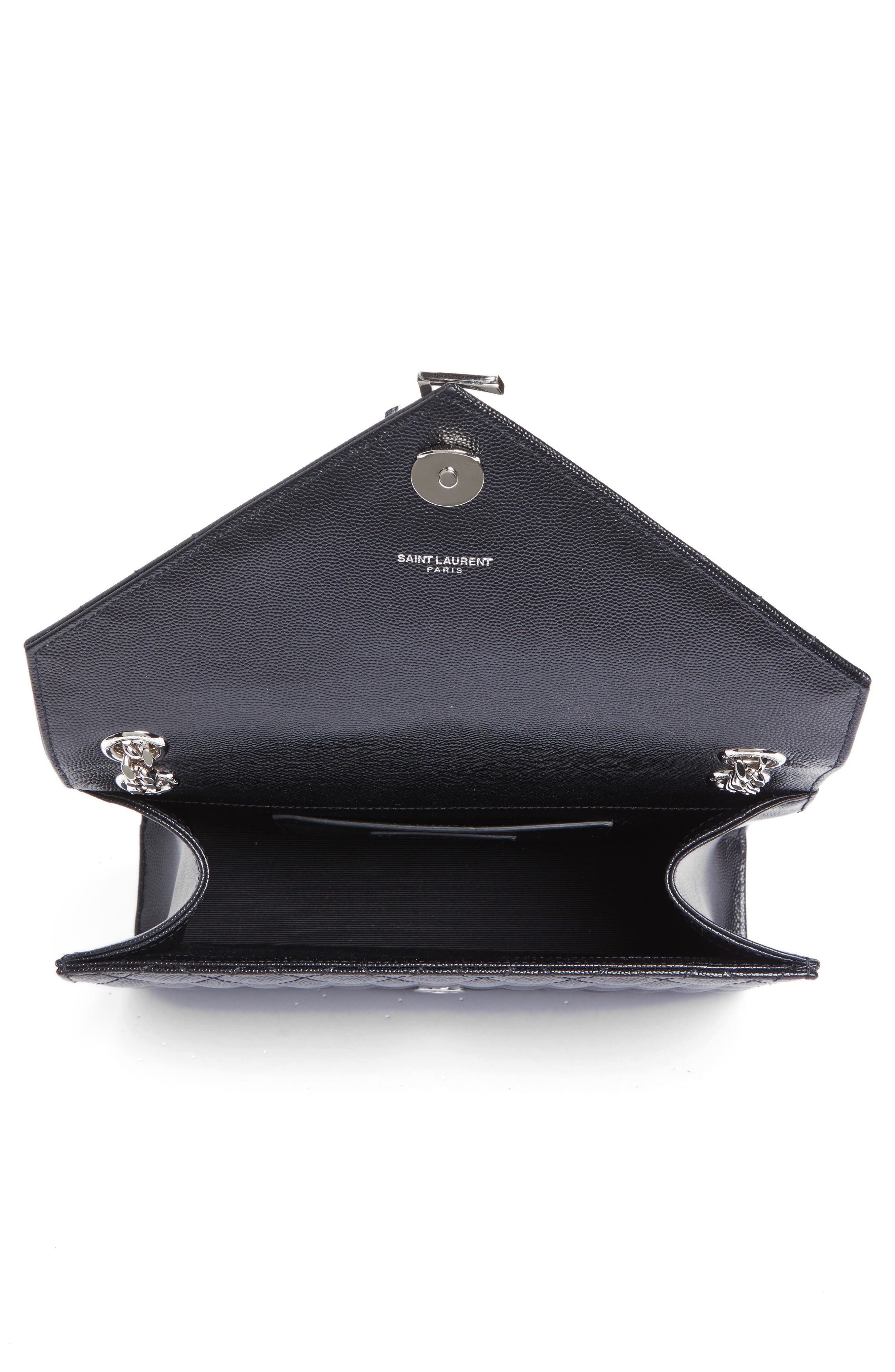 Saint Laurent Large Monogram Quilted Leather Shoulder Bag, Alternate, color, 