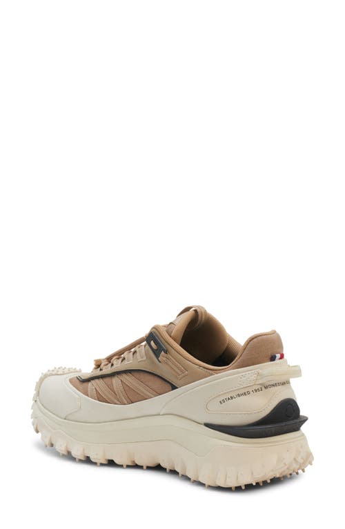 Moncler Trailgrip Gore-tex® Waterproof Low Top Hiking Sneaker In Beige