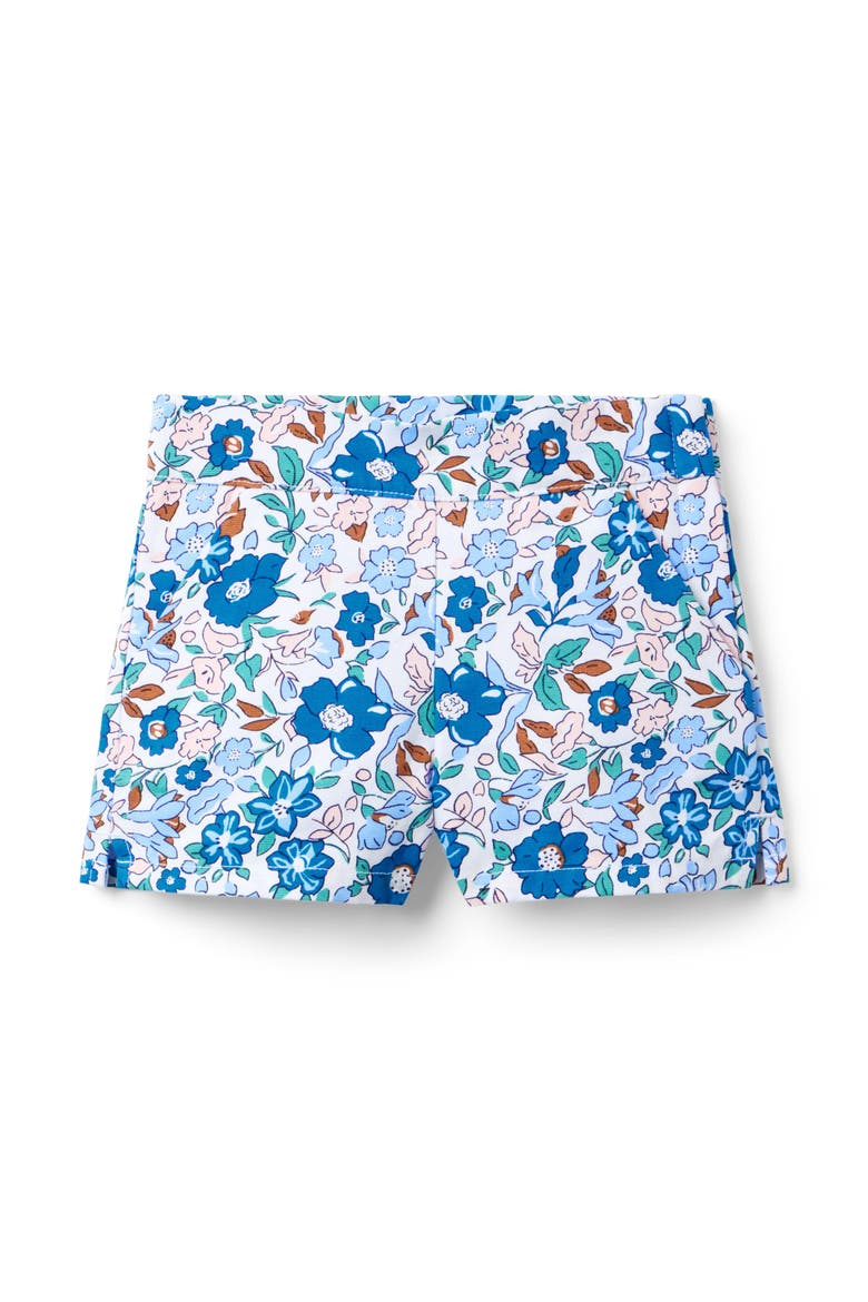 Floral Canvas Short, Main, color, Blue