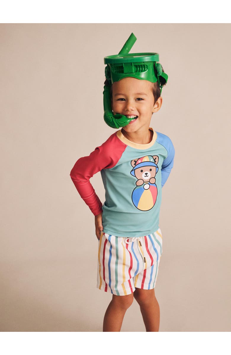 Huxbaby Huxbear Stripey Swim Shorts, Alternate, color, Multi