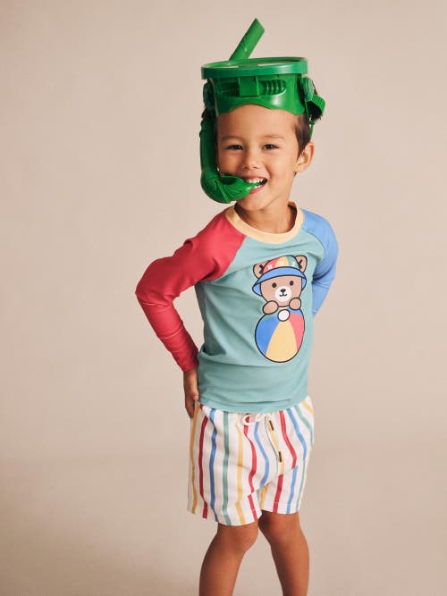 Huxbaby Huxbear Stripey Swim Shorts In Multi