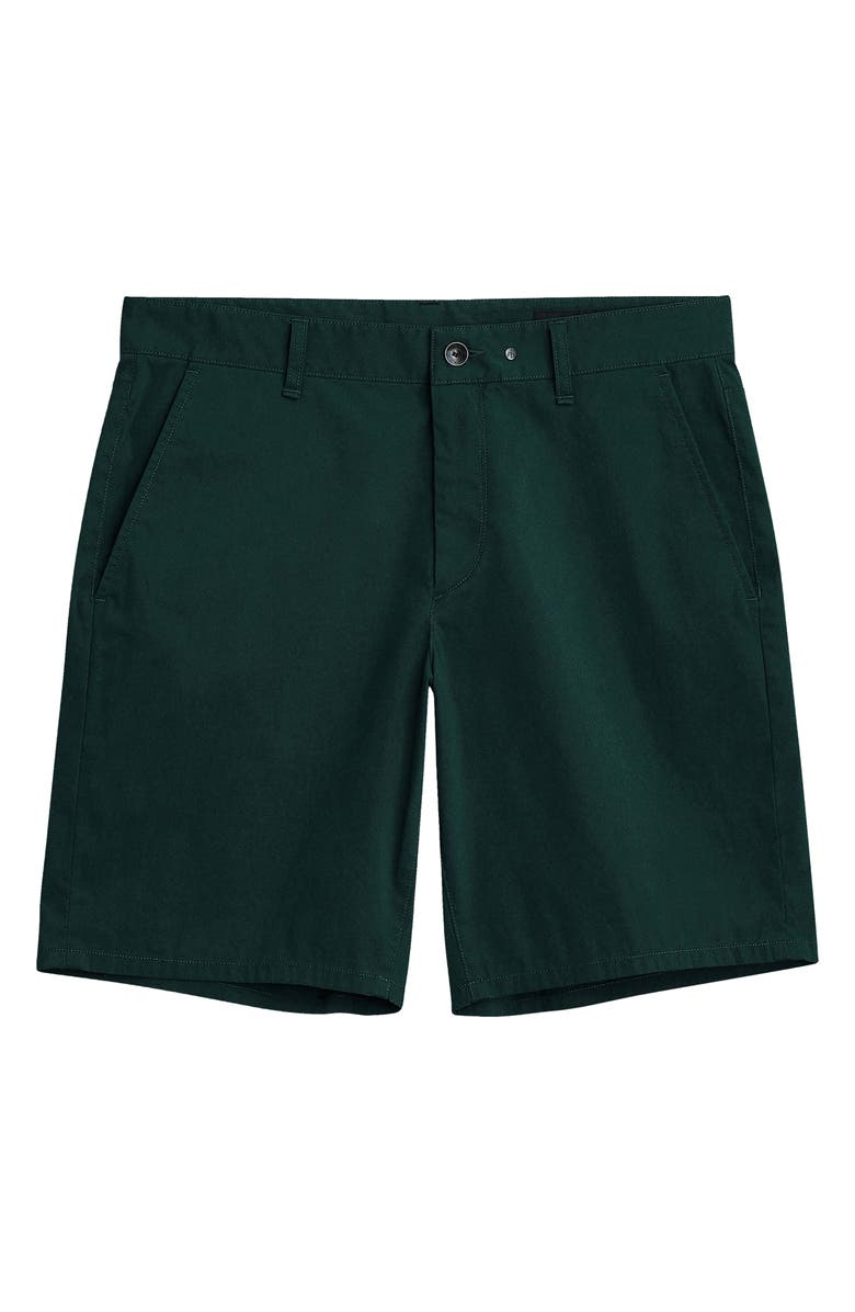 rag & bone Perry Paperweight Cotton Blend Chino Shorts, Alternate, color, Forest