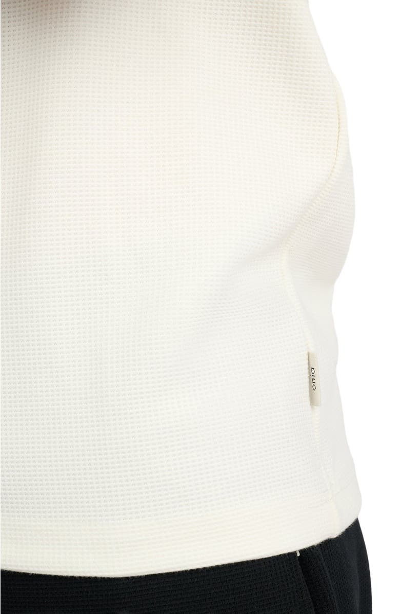 Onia Waffle Crewneck, Alternate, color, Egret