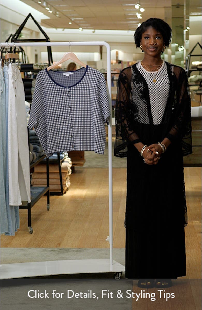 The Keepsake Gingham Crop Cardigan, sales video thumbnail