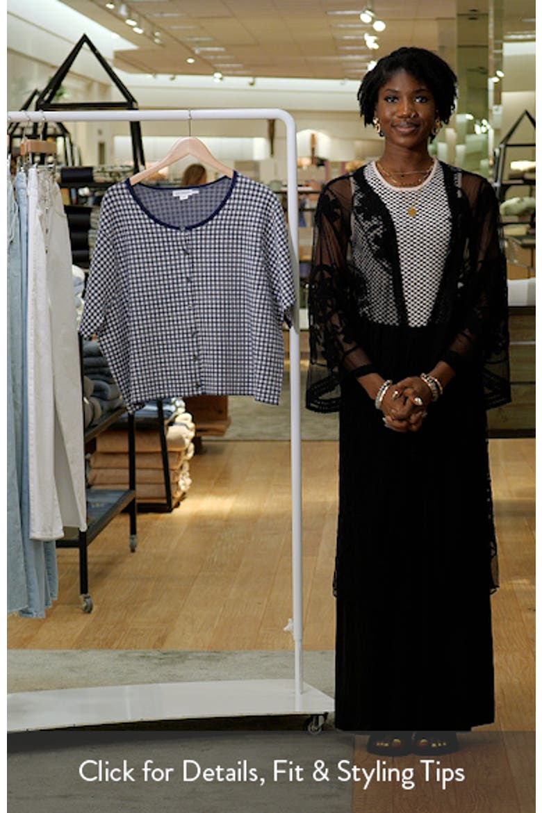 The Keepsake Gingham Crop Cardigan video