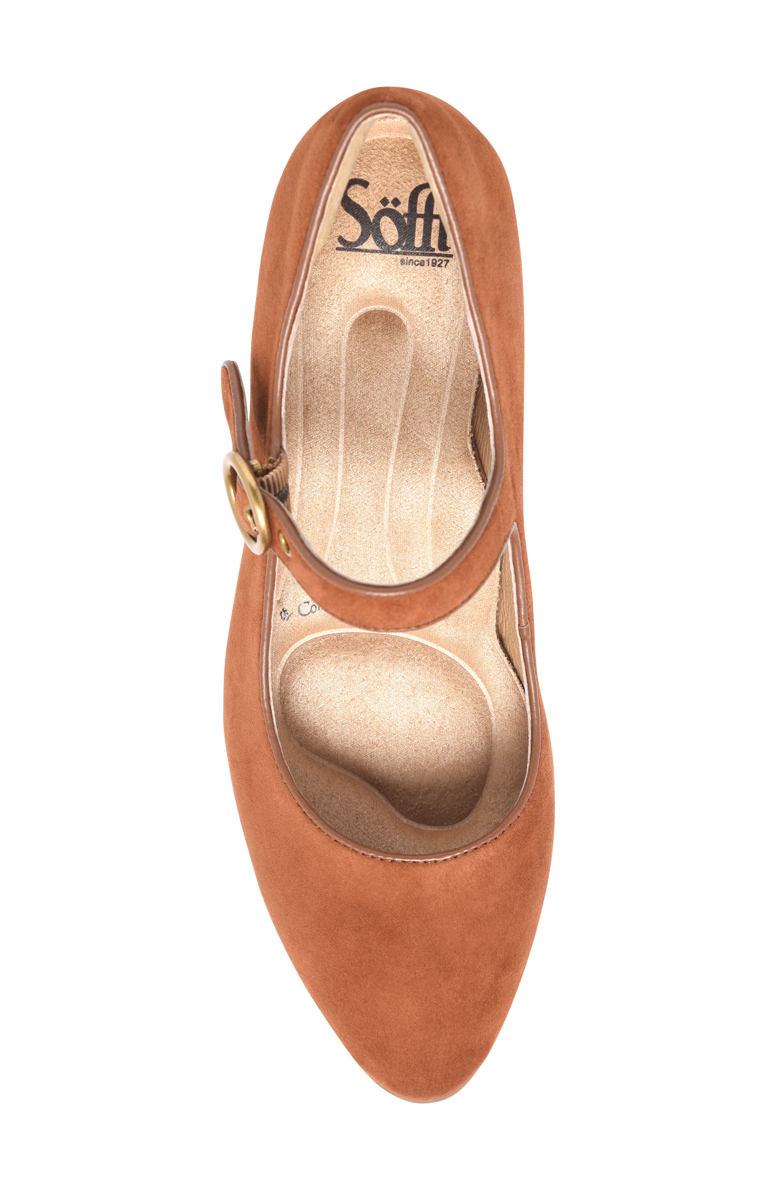 Söfft Petra Mary Jane Pump, Alternate, color, Russet Brown