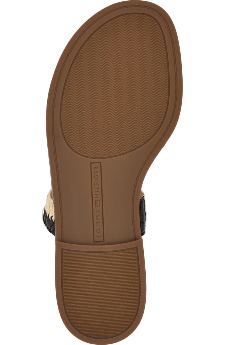 Tommy Hilfiger Brelyn Raffia Sandal, Alternate, color, Black01