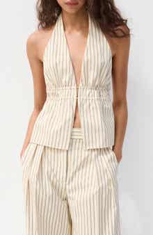 Tatin Backless Halter Top