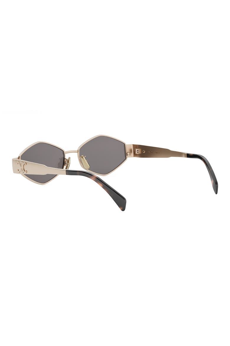 Triomphe 54mm Geometric Sunglasses, Alternate, color, SHINY ROSE GOLD / SMOKE