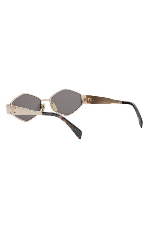 Celine Triomphe 54mm Geometric Sunglasses In Gray