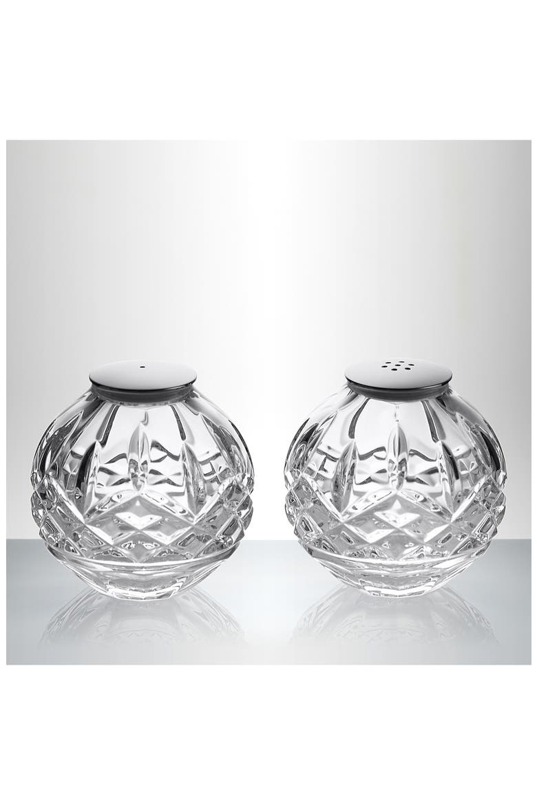 Lismore Sphere Crystal Salt & Pepper Shakers, Alternate, color, NO COLOR