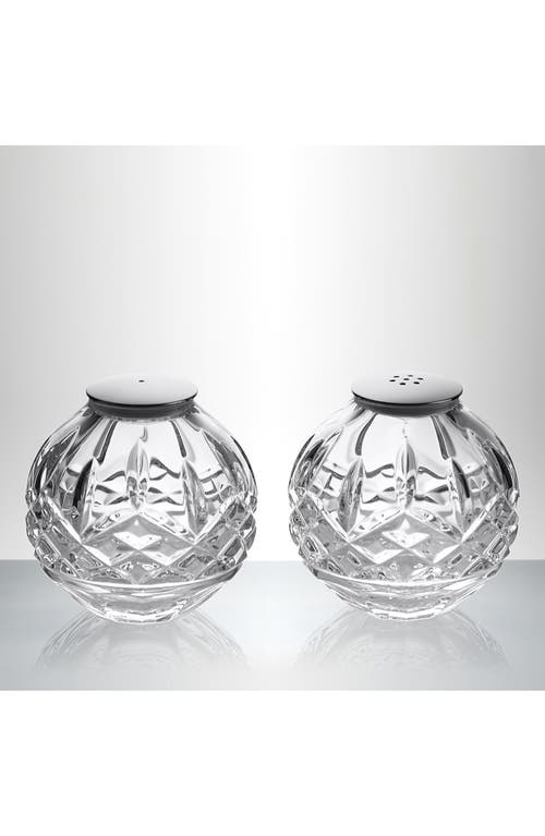 Waterford Lismore Sphere Crystal Salt & Pepper Shakers In No Color