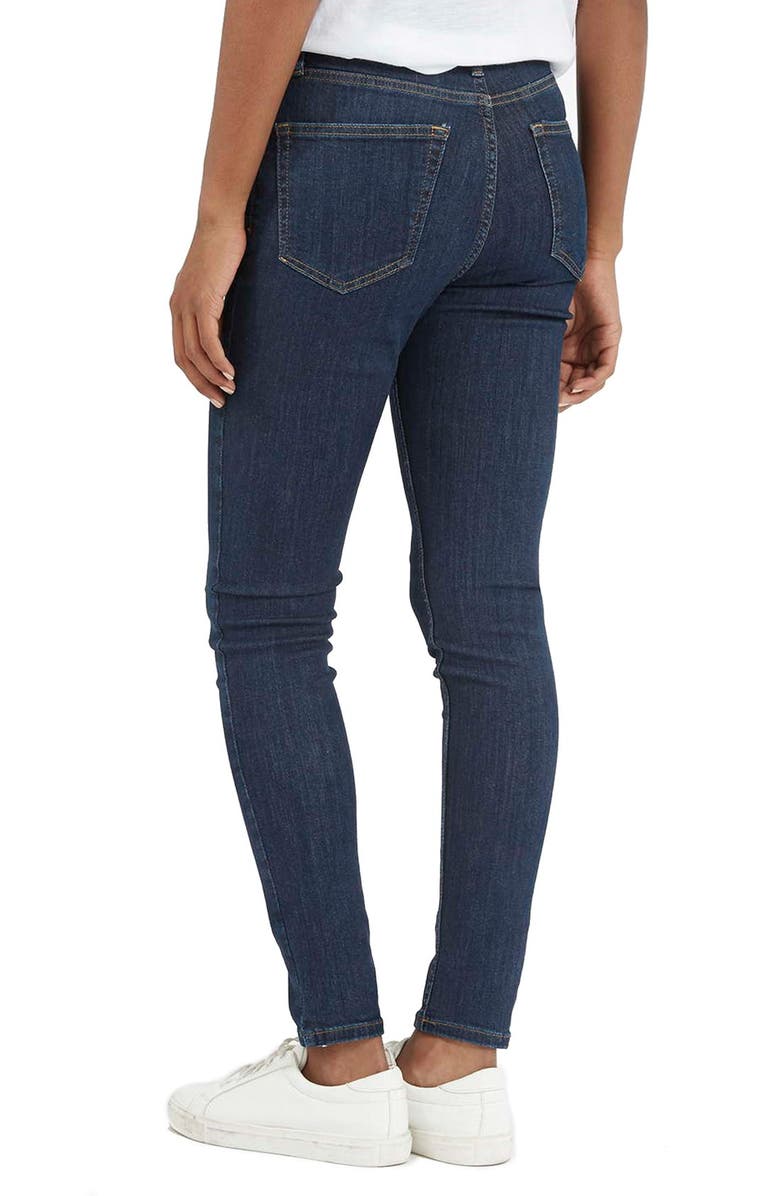 Topshop 'Jamie' High Rise Crop Skinny Jeans, Alternate, color,