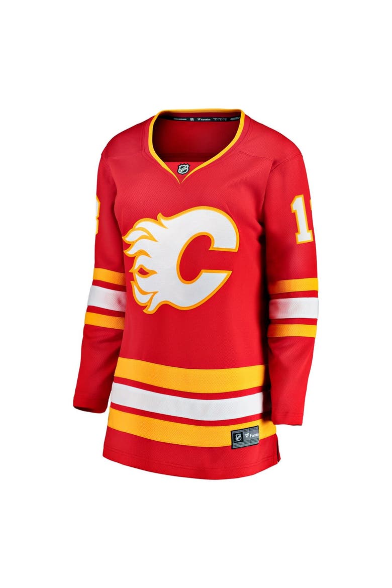 Women's Fanatics Branded Johnny Gaudreau Red Calgary Flames Home Premier Breakaway Player Jersey, Alternate, color, Red