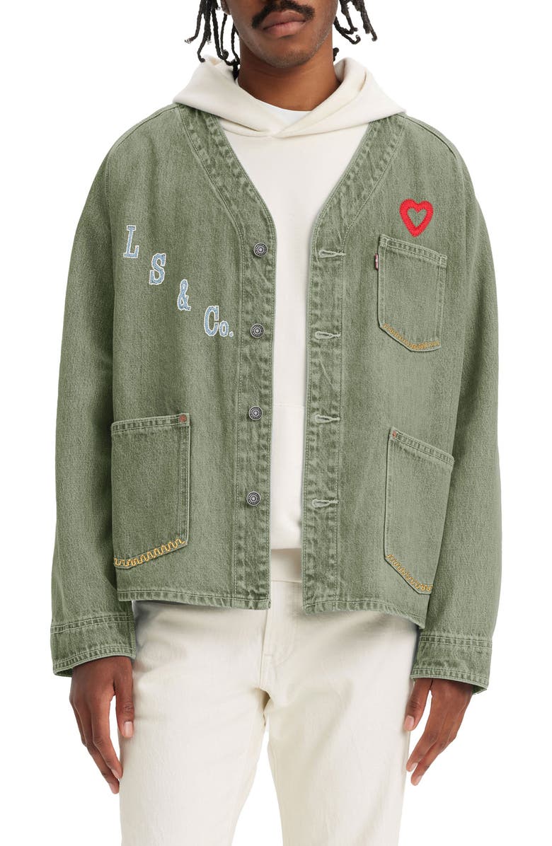Levi's Union Engineer Denim Graphic Jacket, Main, color,