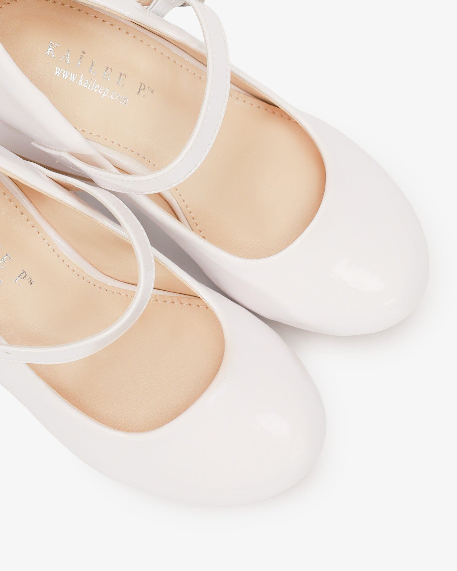 Kailee P Charlotte Patent Mary Jane Girls Block Heel, Alternate, color, White