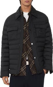 Burberry Wool Flannel Padded Overshirt
