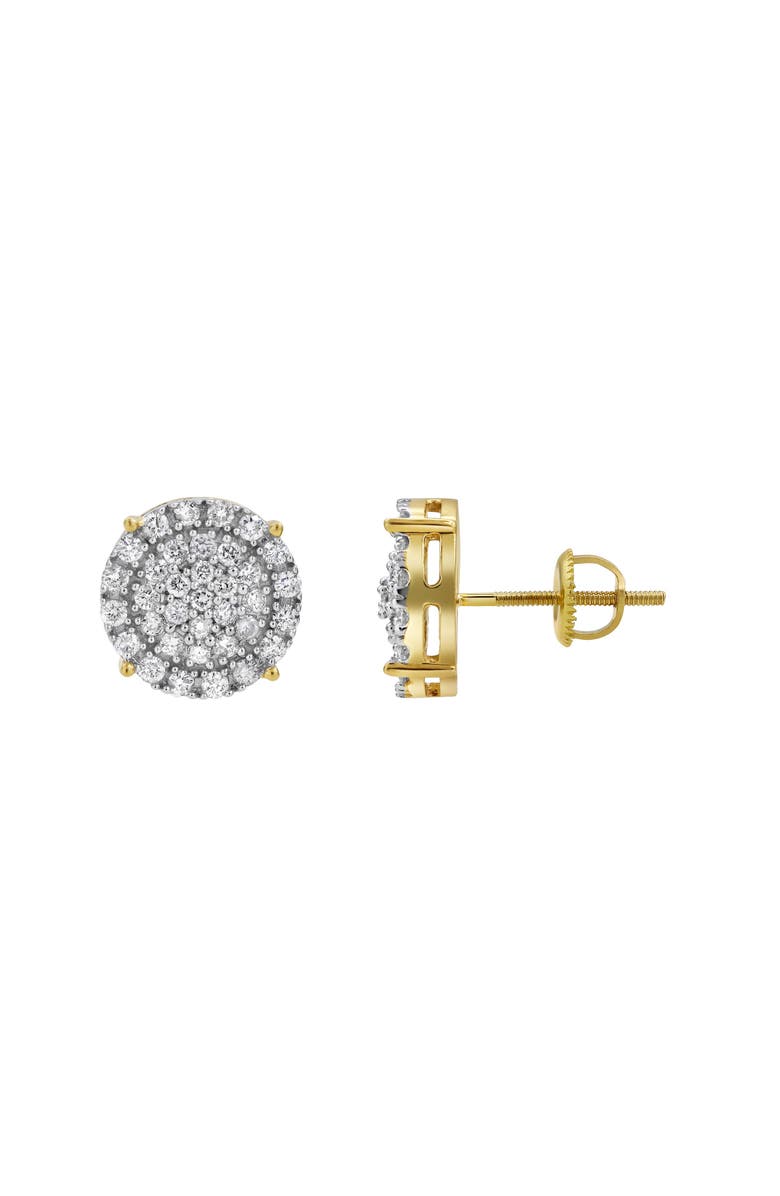 LuvMyJewelry High Roller 14K Yellow Gold Diamond Stud Earrings - 0.70ct., Alternate, color, 14K Yellow Gold