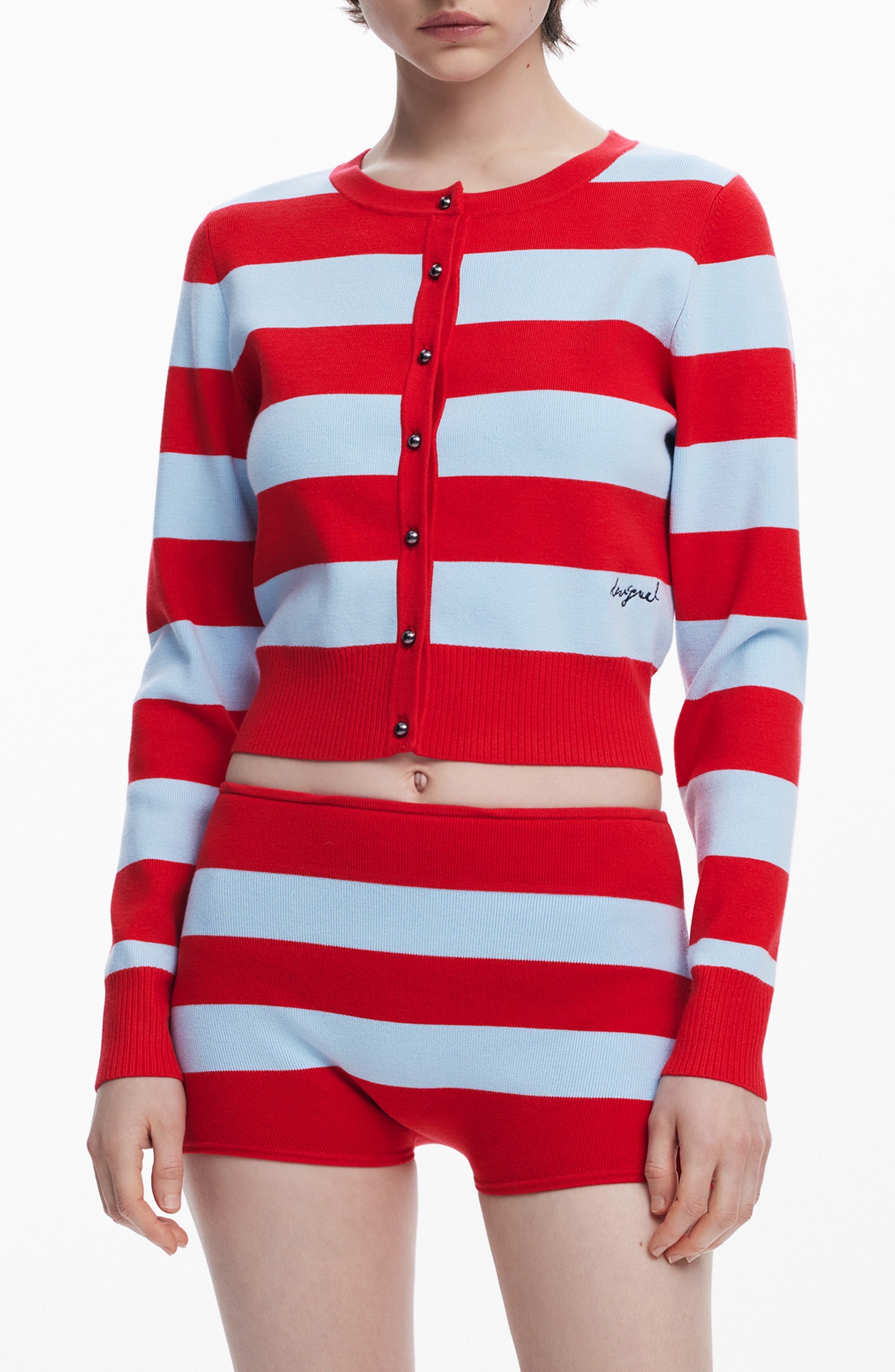 Stripe Cardigan Sweater
