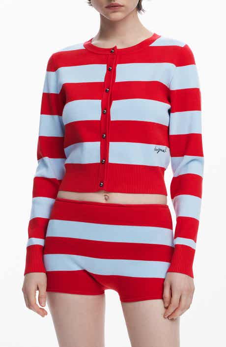 Stripe Cardigan Sweater