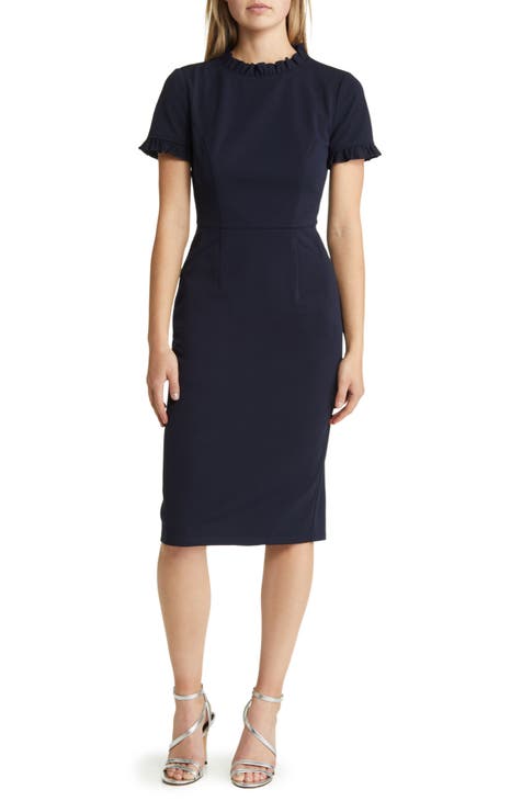 Navy blue work dress best sale