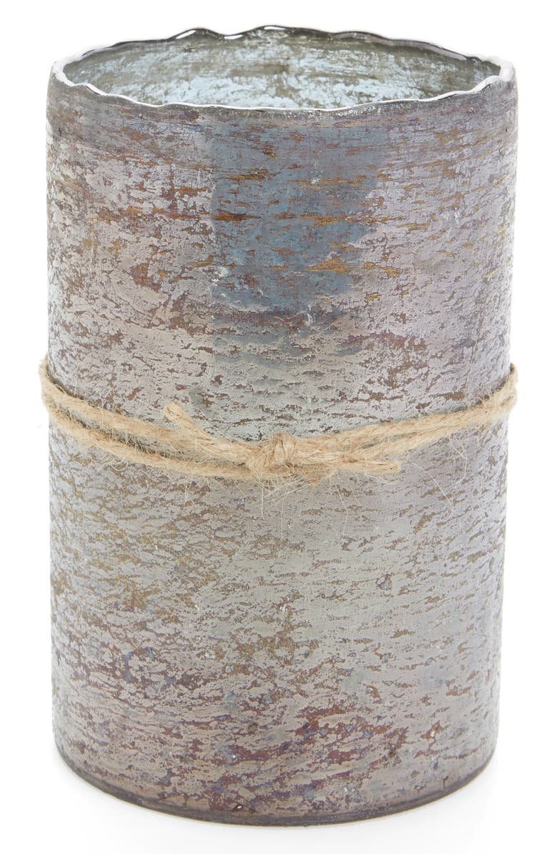 Himalayan Trading Post Smoky Grey Scented Hurricane Candle, Main, color,