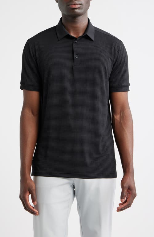 Mizzen+Main Copa Pinstripe Polo in Black  product