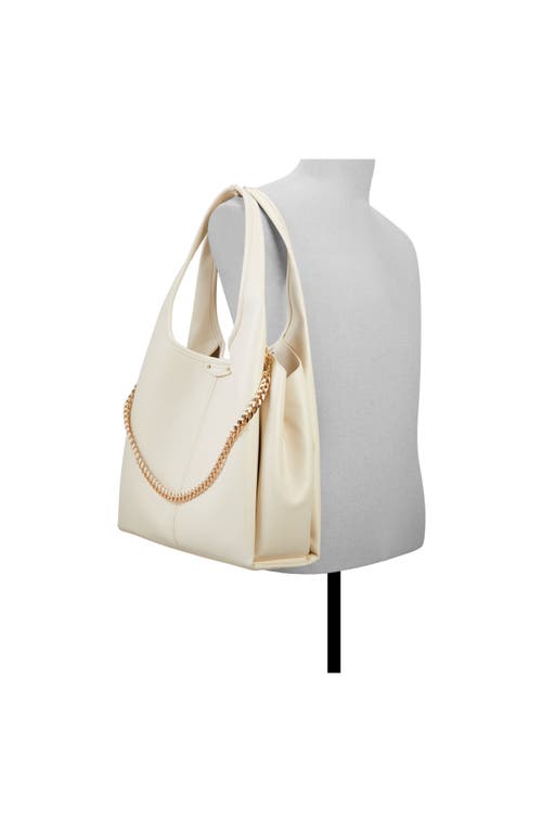 Aldo Ambrosia Faux Leather Shoulder Bag In Bone