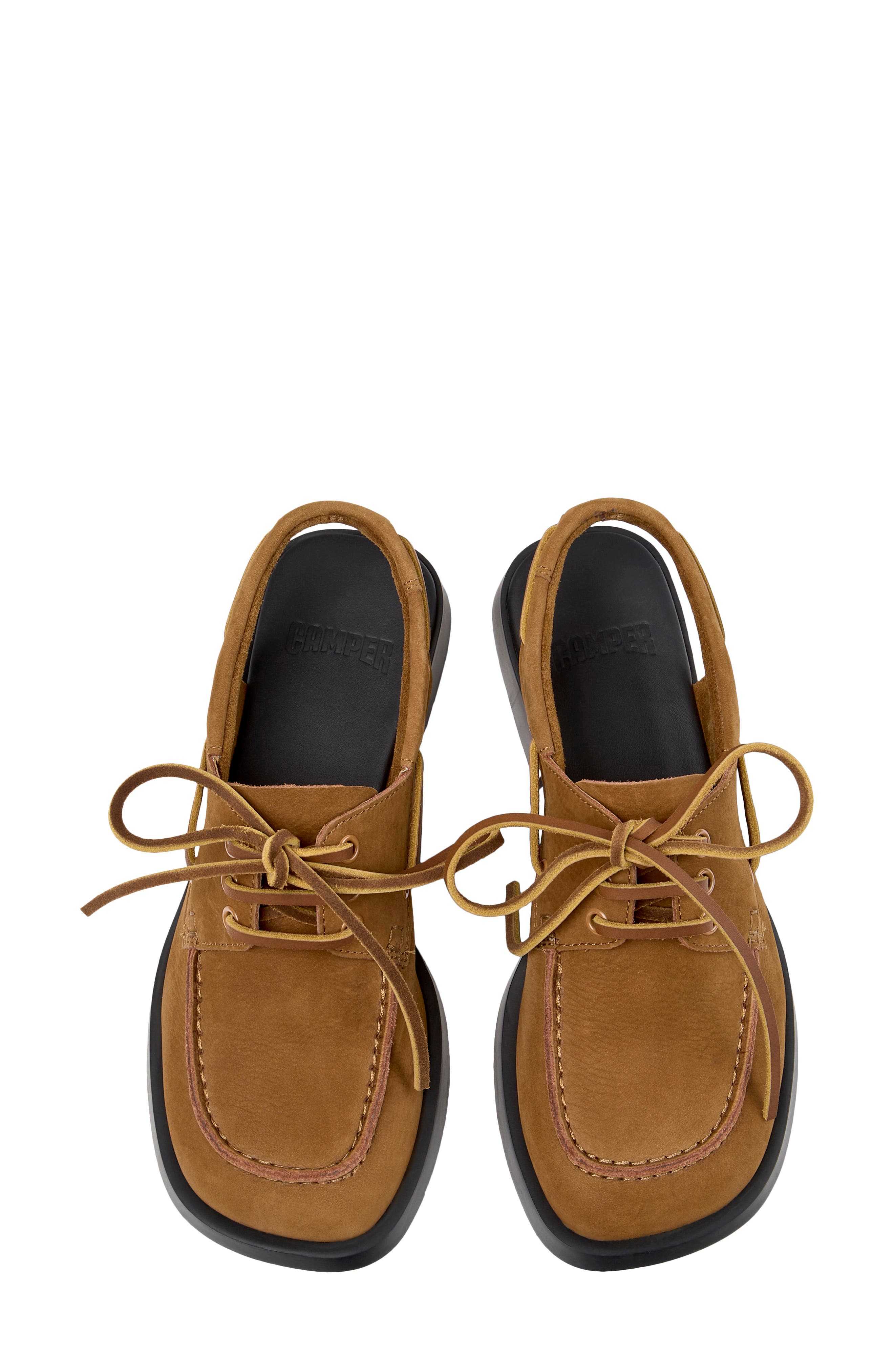 Camper Donna Loafer Mule, Alternate, color, Medium Brown