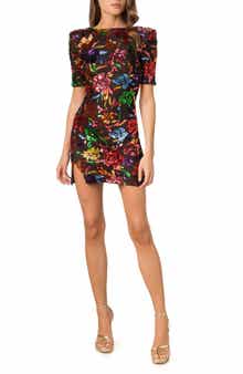 Dress the Population Maddox Floral Sequin Minidress