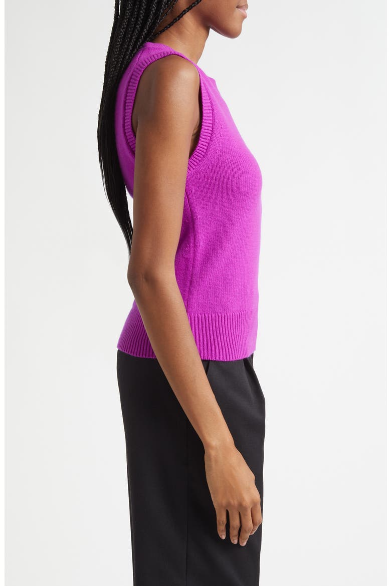 Ian Cashmere Sweater Vest, Alternate, color, FUCHSIA