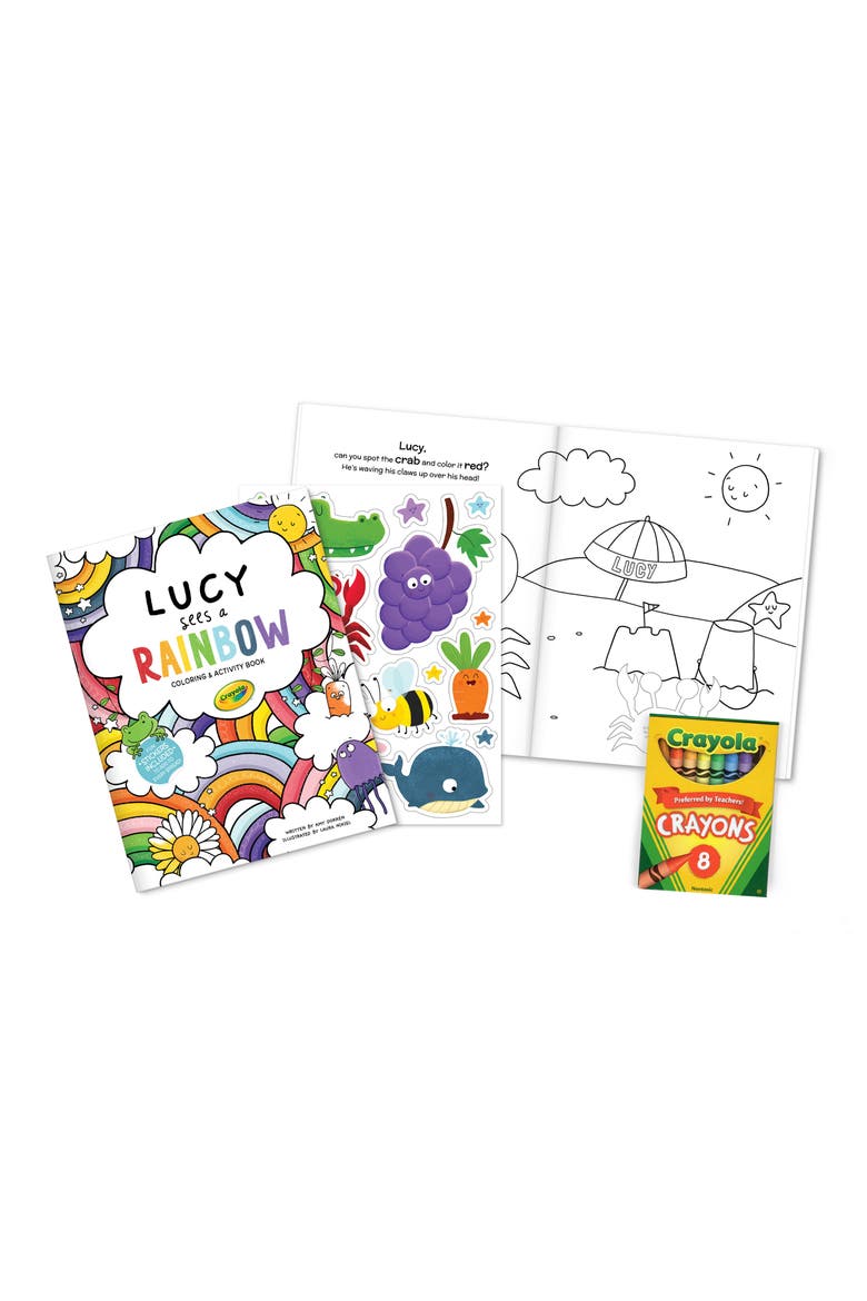 x Crayola® 'Lucy Sees a Rainbow' Personalized Coloring & Activity Book, Alternate, color, NO COLOR