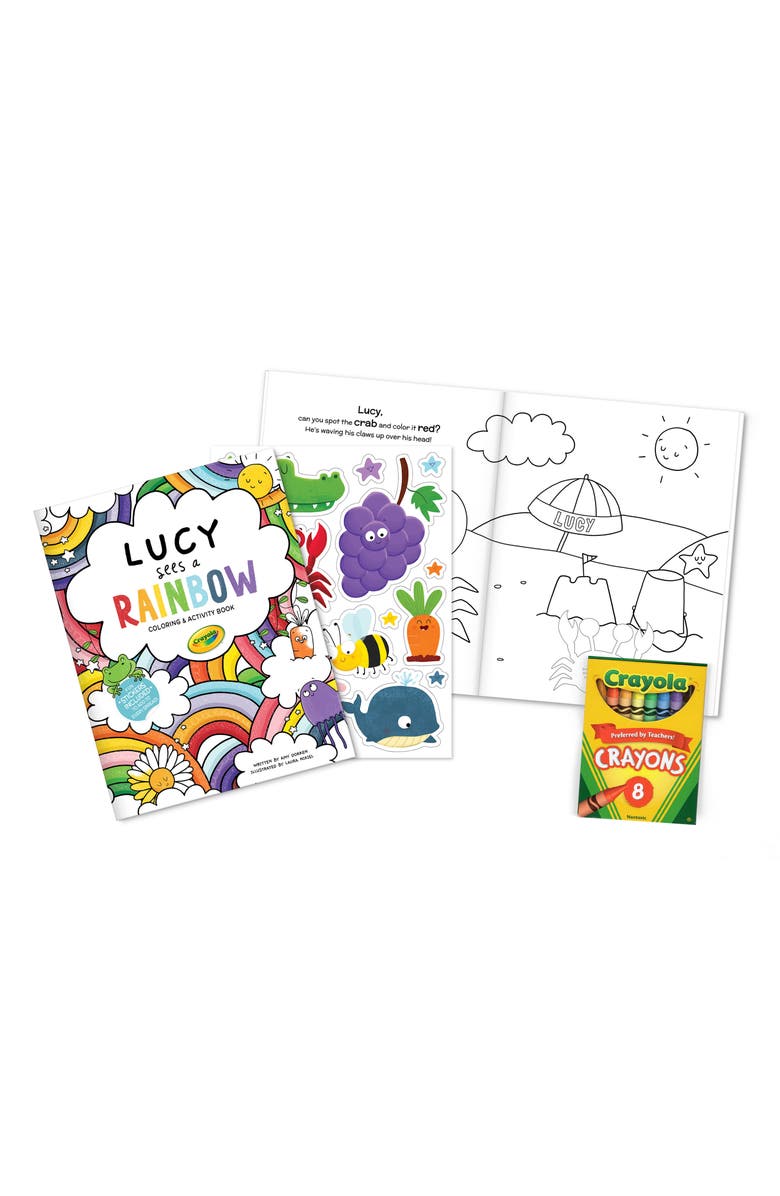 I See Me! x Crayola<sup>®</sup> 'Lucy Sees a Rainbow' Personalized Coloring & Activity Book, Alternate, color,