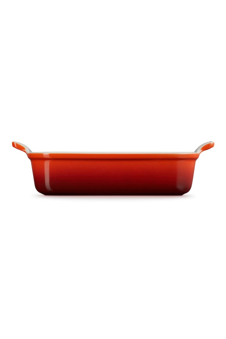 Heritage 2.5-Quart Rectangular Stoneware Dish, Alternate, color, CERISE