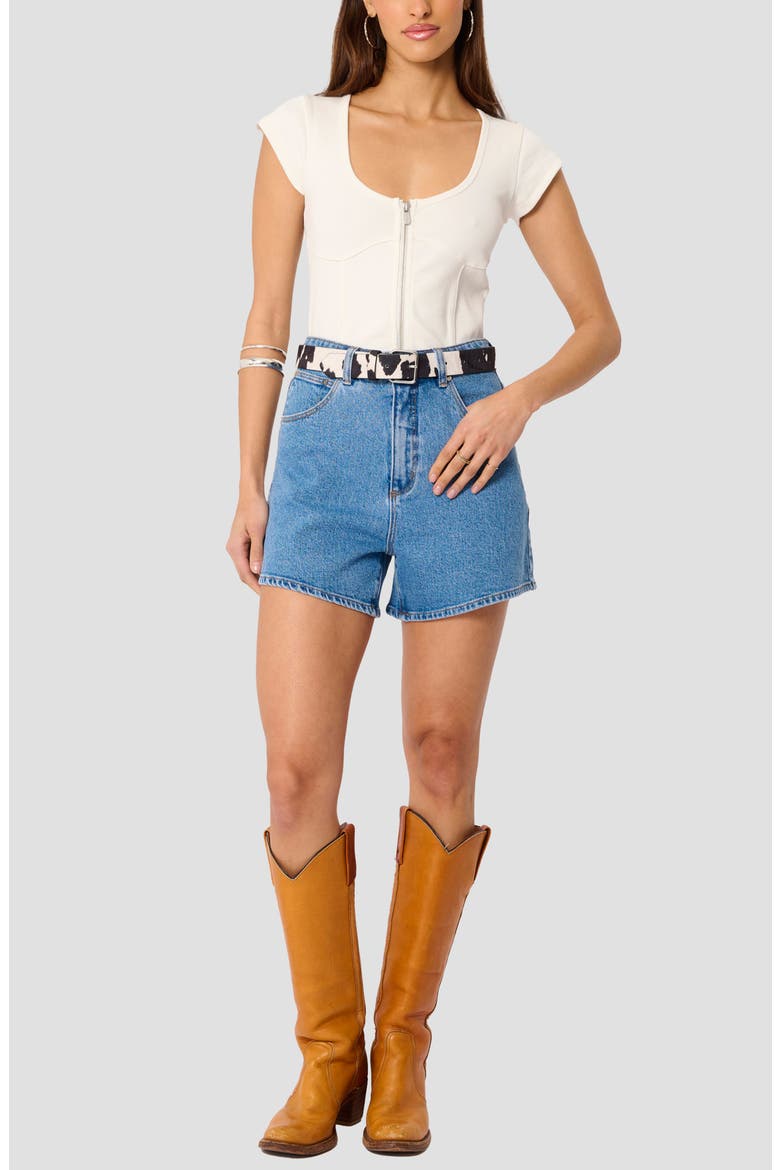 Venice Denim Shorts, Alternate, color, DEBBIE