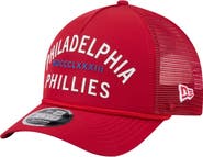 New Era Men's New Era  Red Philadelphia Phillies Minimalist 9FORTY A-Frame Adjustable Hat