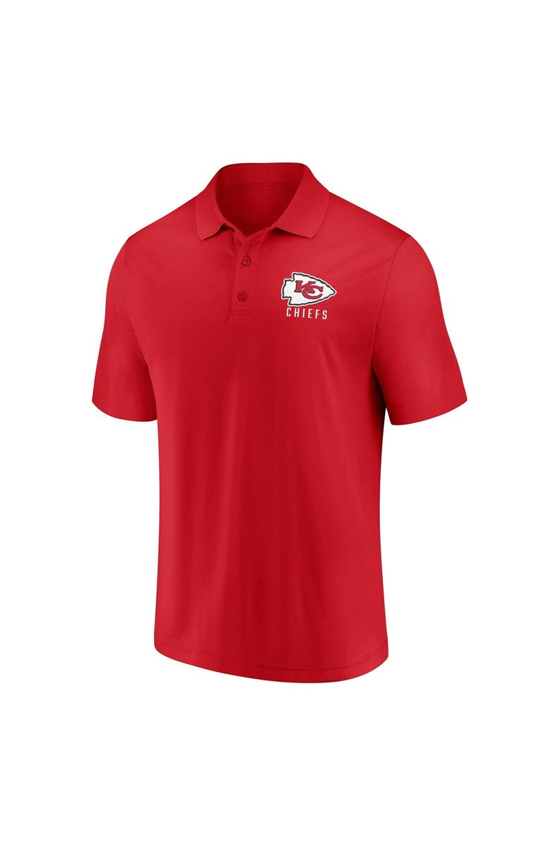 FANATICS Men's Fanatics Branded White/Red Kansas City Chiefs Lockup Two-Pack Polo Set, Alternate, color,
