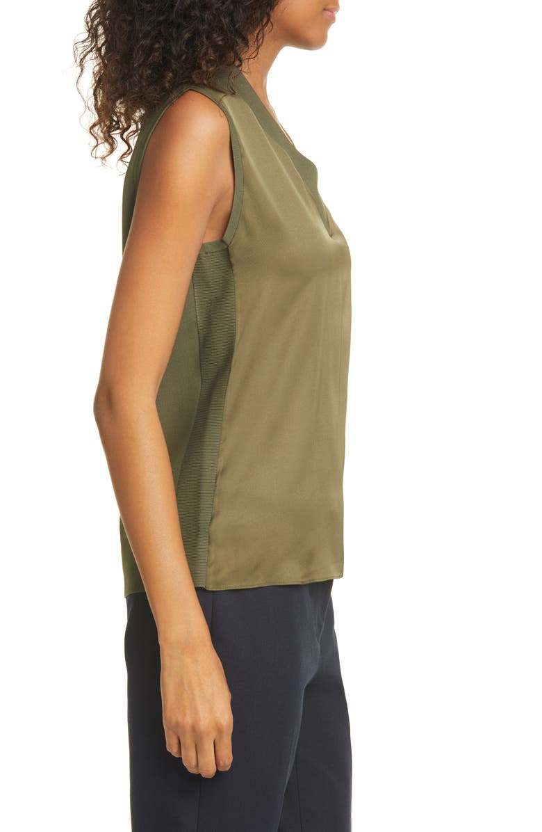 Ted Baker London Lydiaay V-Neck Mixed Media Top, Alternate, color,