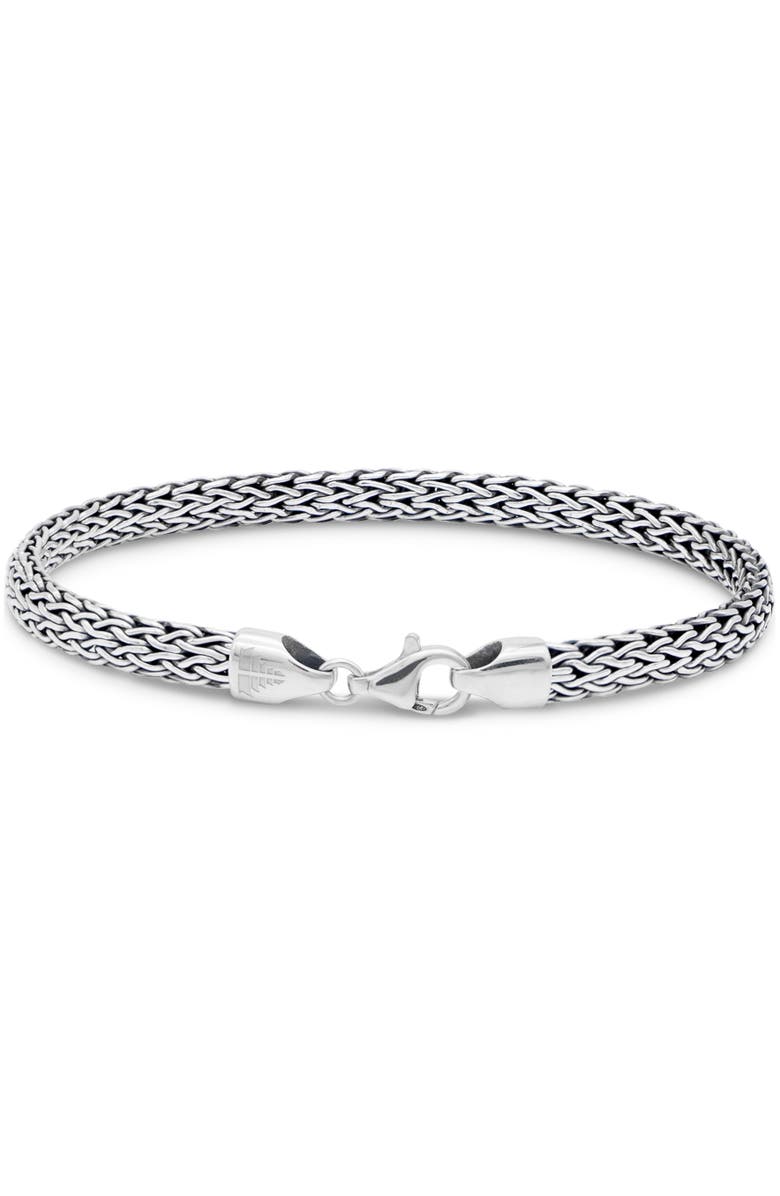 DEVATA Dragon Bone Oval Chain Bracelet in Sterling Silver, 5mm, Alternate, color, Silver