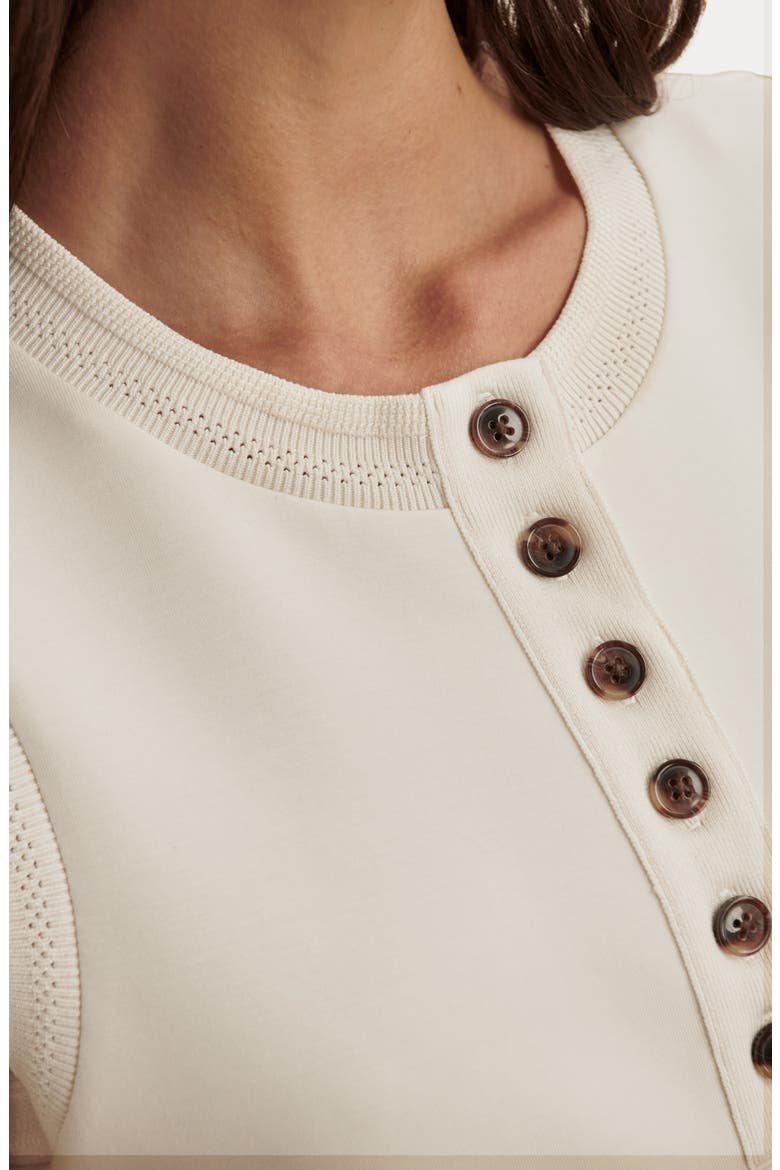 Marla Button Placket Tank, Alternate, color, PRISTINE