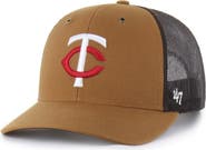 CARHARTT X 47 Men's Carhartt x '47 Brown Minnesota Twins Trucker Adjustable Hat