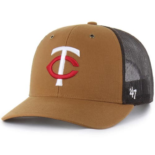 Carhartt X 47 Carhartt X '47 Brown Minnesota Twins Trucker Adjustable Hat