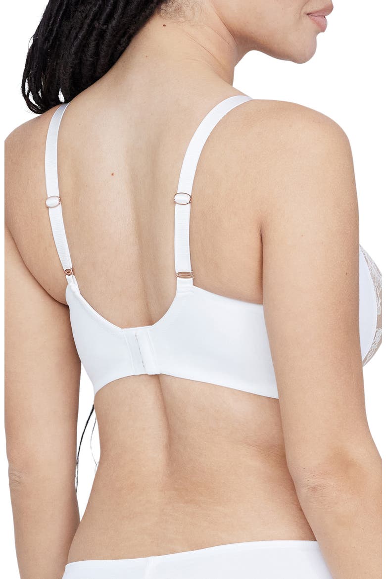 Entice Underwire Full Coverage Bra, Alternate, color, WHITE / NYLON
