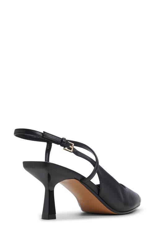 Aldo Axelle Ankle Strap Pointed Toe Pump In Black