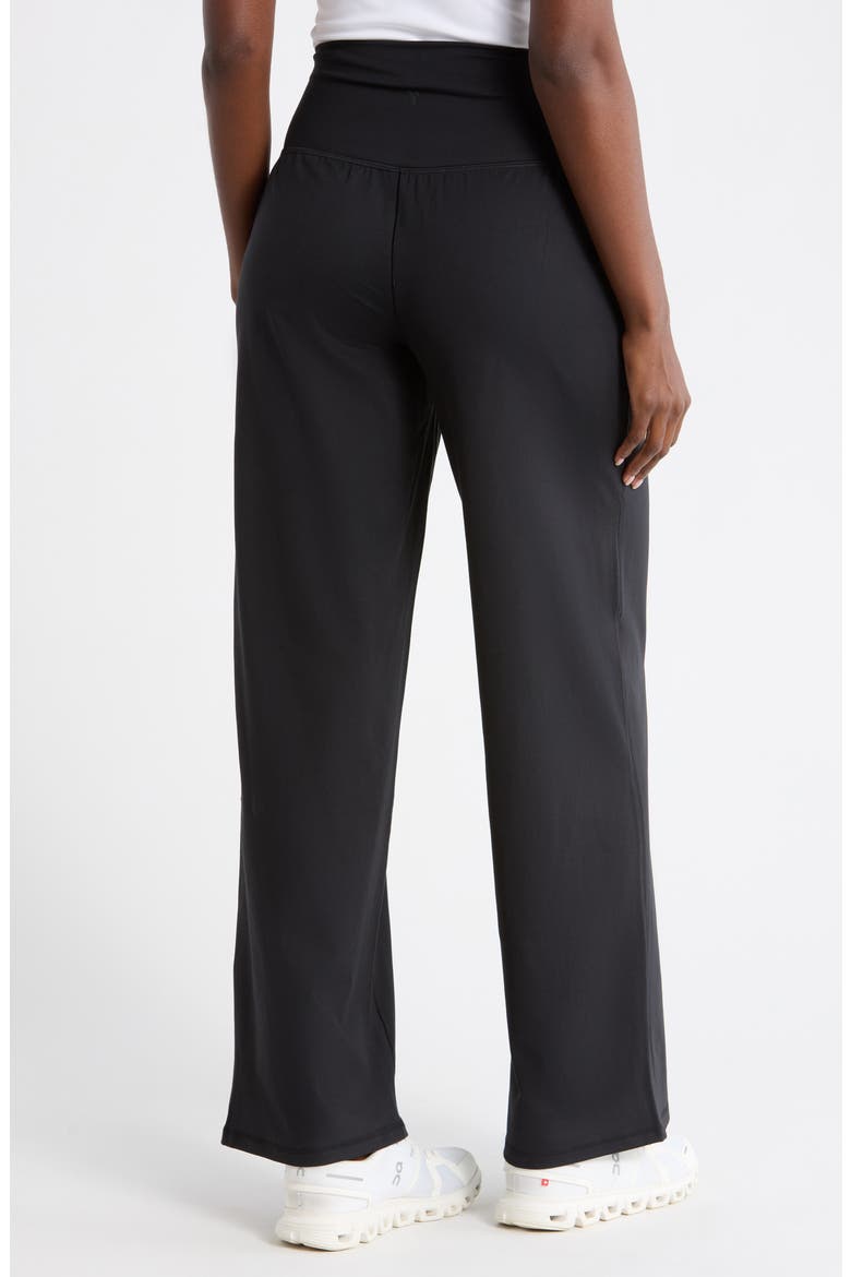 Lux Ventura Wide Waist Leggings, Alternate, color, BLACK