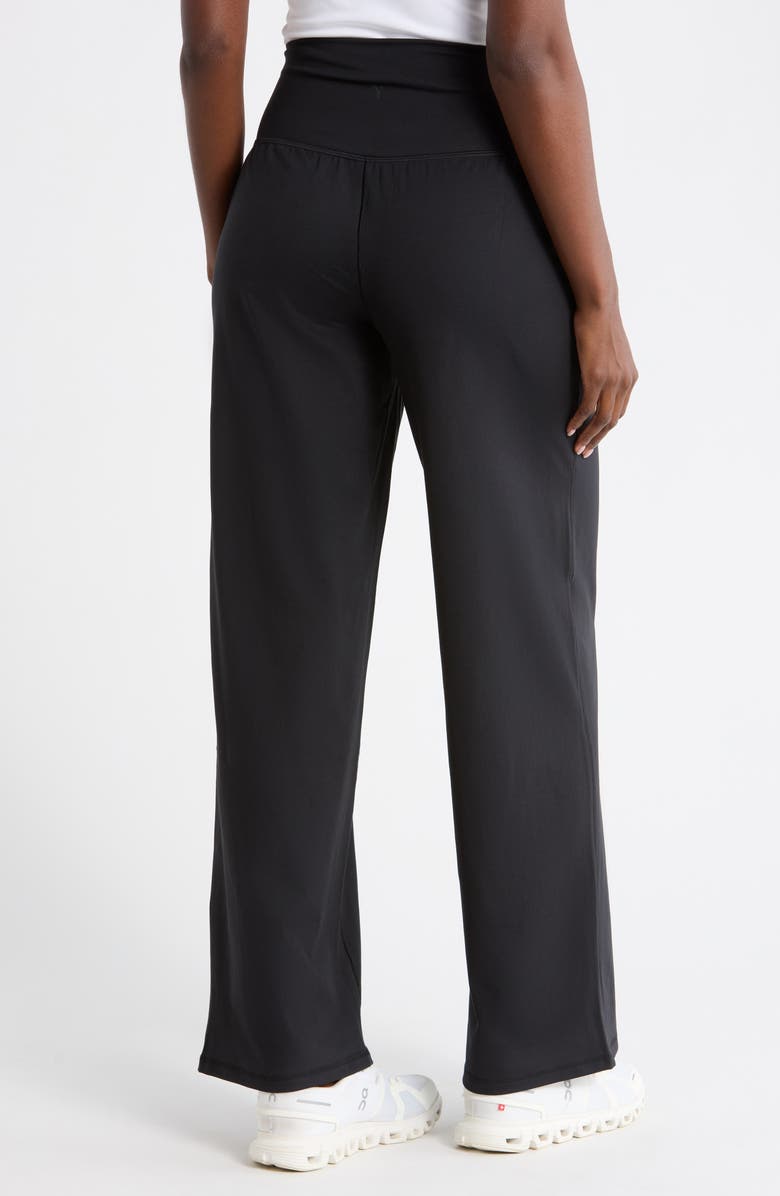 YOGALICIOUS Lux Ventura Wide Waist Leggings, Alternate, color, Black