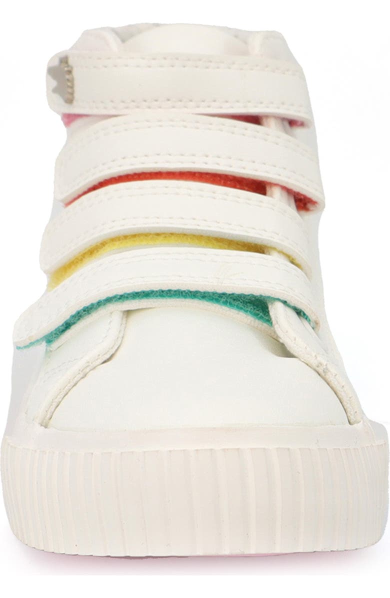 YOKI Kids' Rainbow Detail High Top Sneaker, Alternate, color,